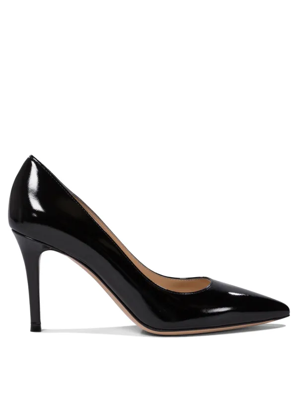 Gianvito 85 Mm Heeled Shoes Black sold by Wanan Luxury