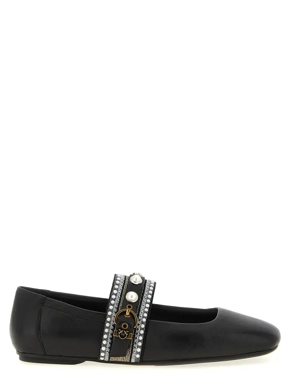 Max 04 Flat Shoes Black made by Pinko