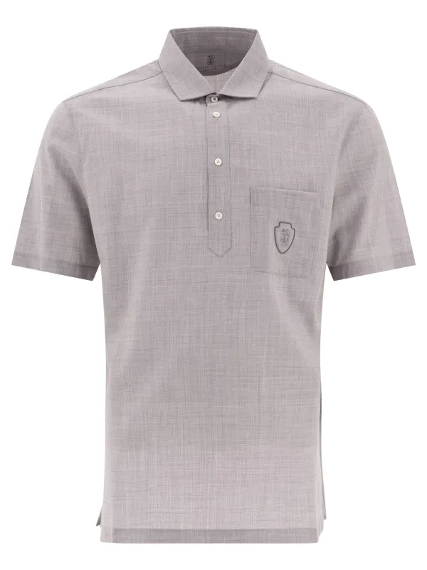 Polo Shirts Grey made by Brunello Cucinelli