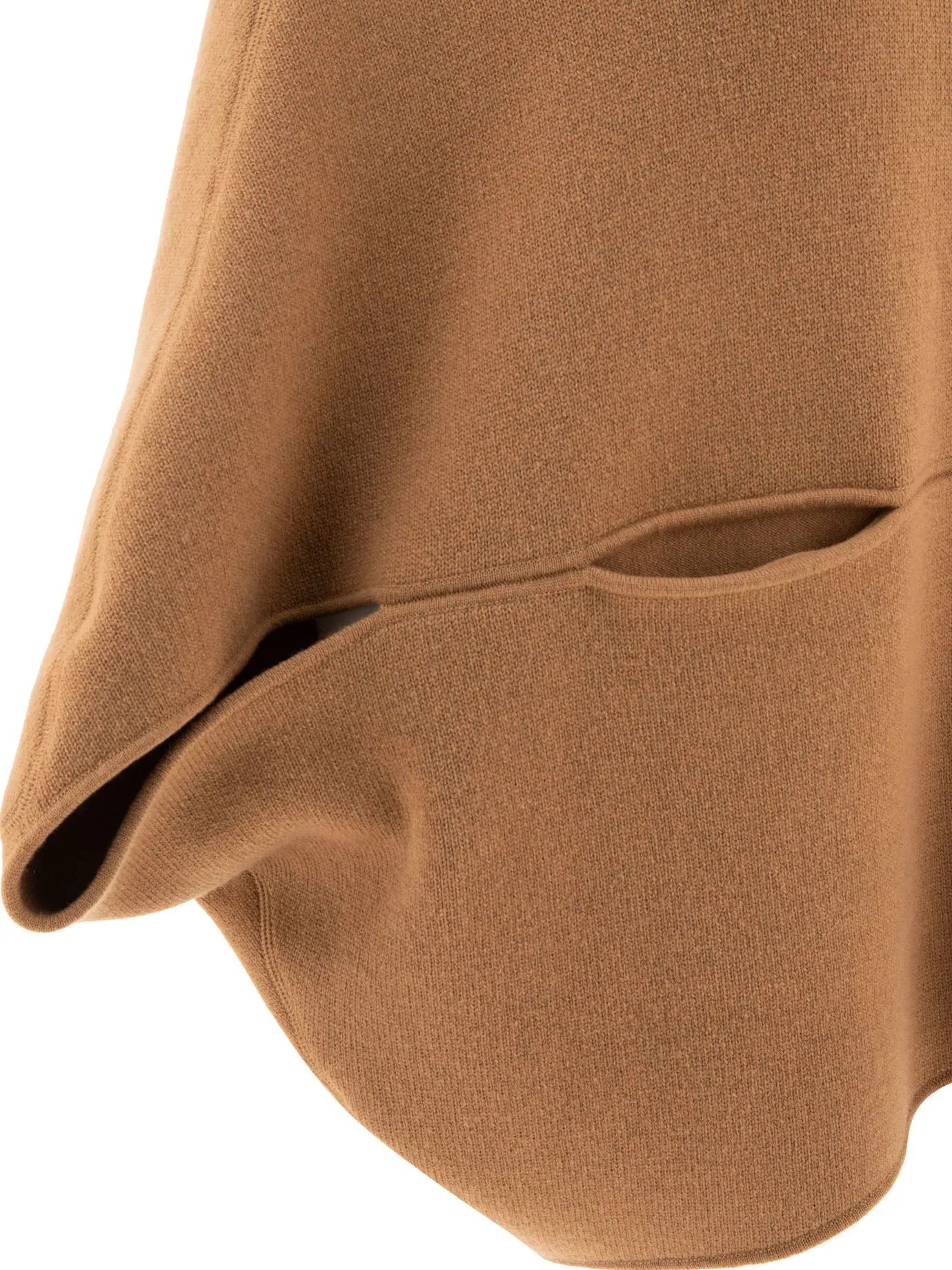 Wool And Cashmere Poncho Jackets And Coats Beige sold by Wanan Luxury product image thumbnail 4