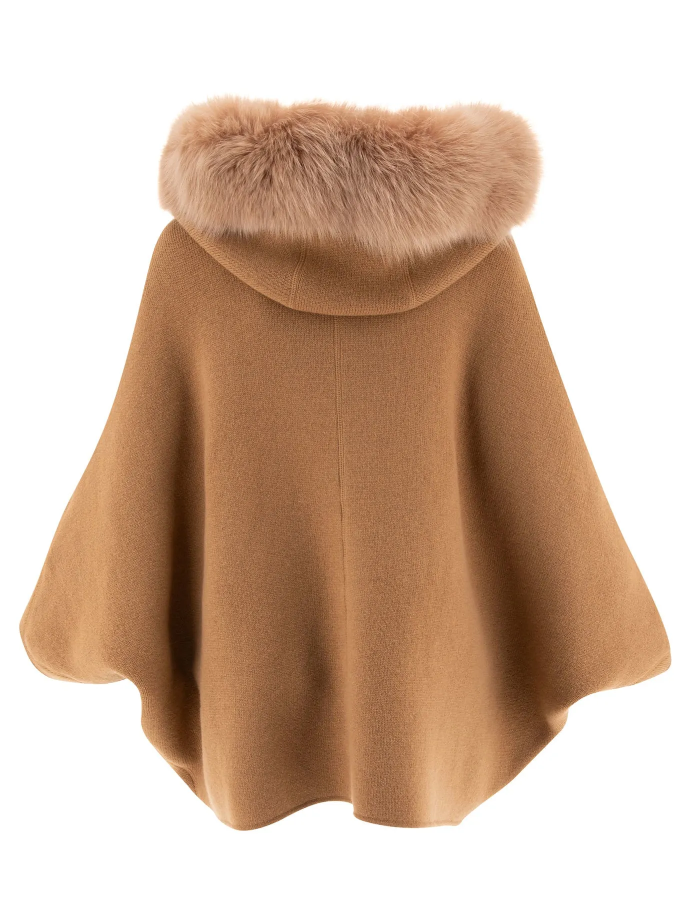 Wool And Cashmere Poncho Jackets And Coats Beige sold by Wanan Luxury product image thumbnail 2
