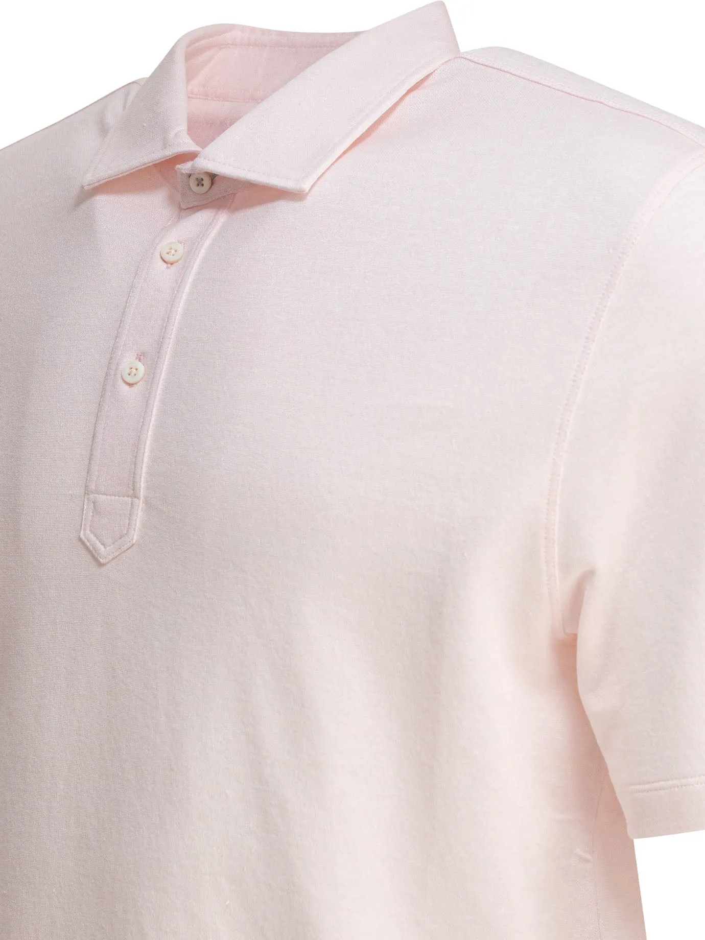 Cotton And Linen Pique Polo Shirt Polo Shirts Pink sold by Wanan Luxury product image thumbnail 4