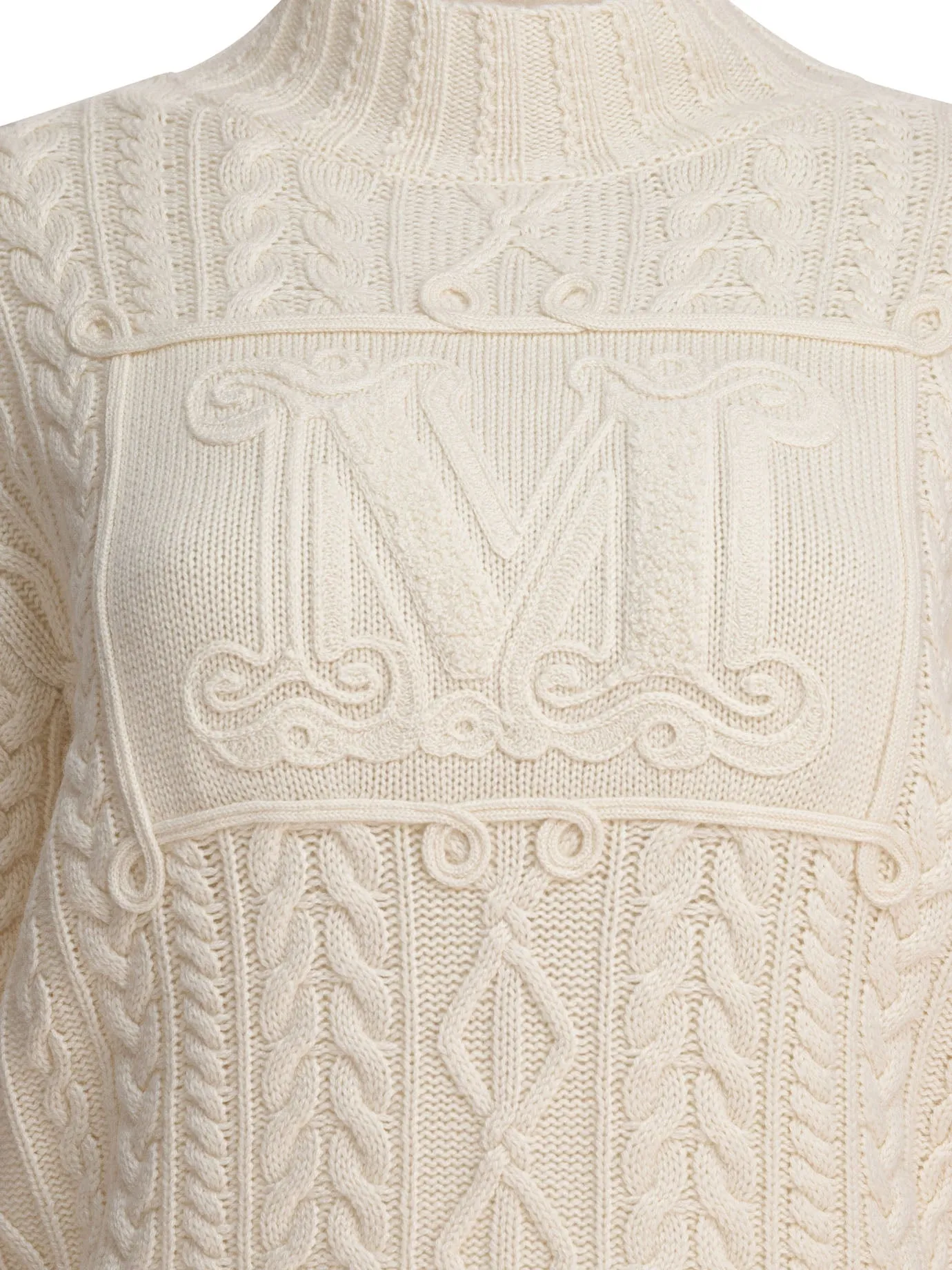 Wool And Cashmere Sweater Knitwear White sold by Wanan Luxury product image thumbnail 3