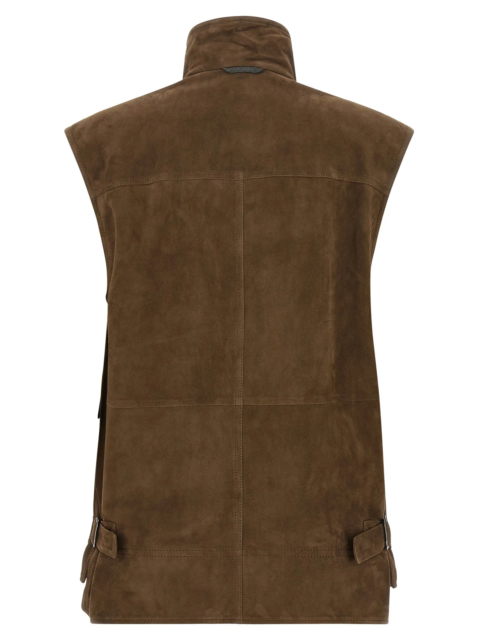 Couture Suede Vest Gilet Brown sold by Wanan Luxury product image thumbnail 2