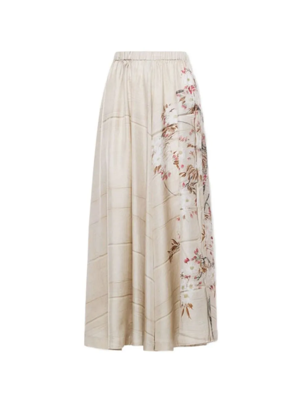 Printed Silk Skirt sold by Wanan Luxury