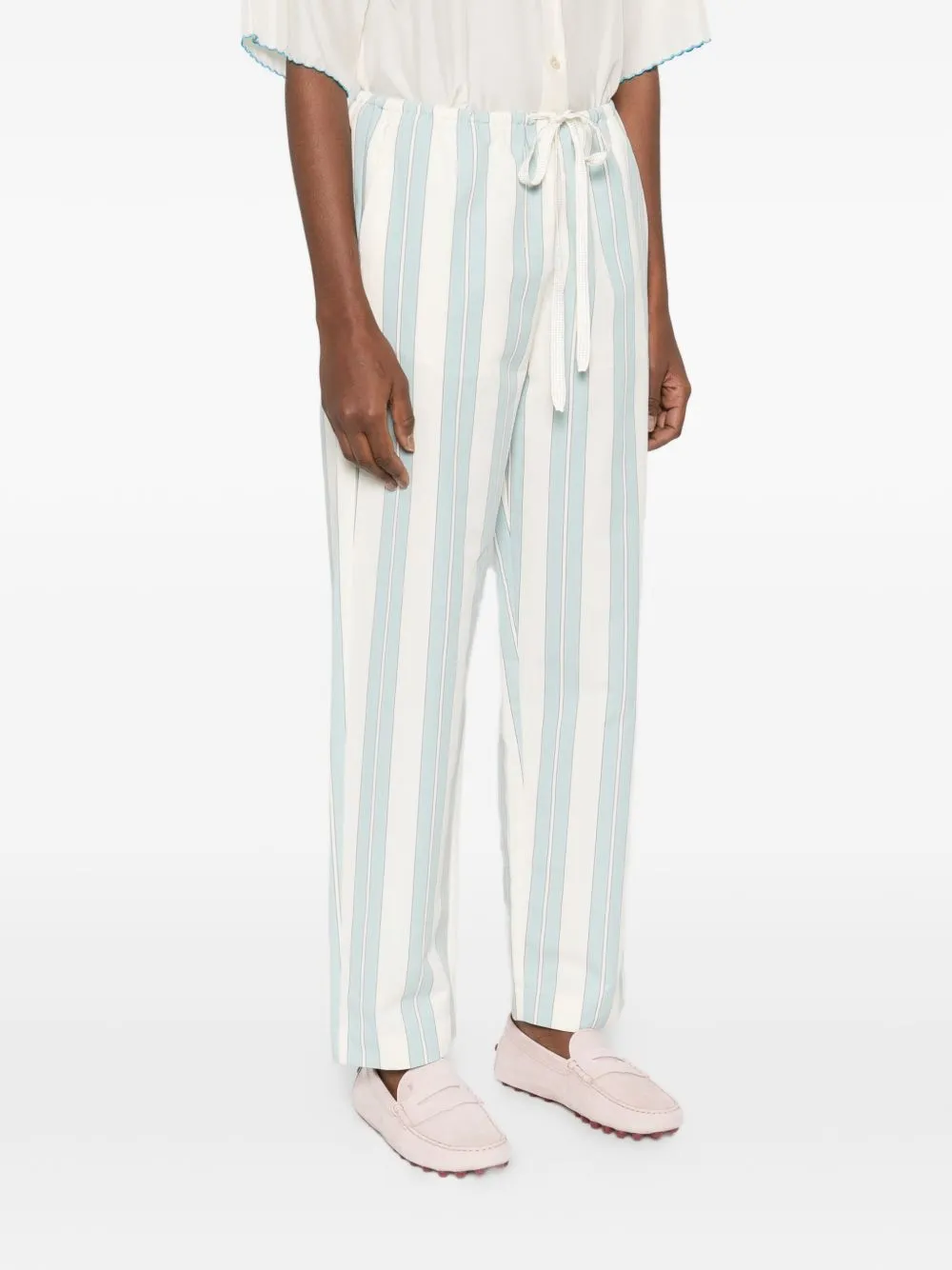 Striped Drawstring Trousers sold by Wanan Luxury product image thumbnail 5