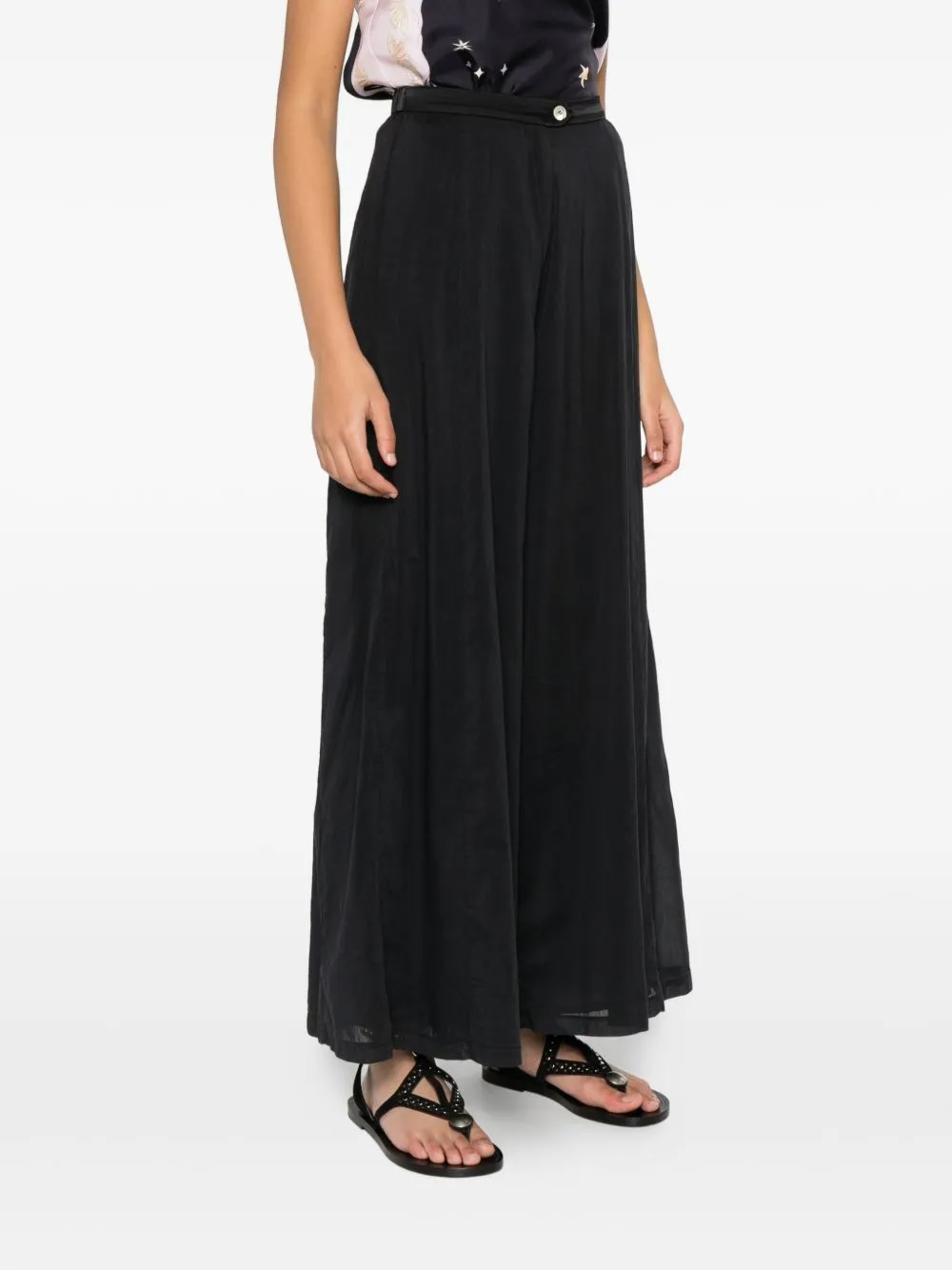 Voile Cotton And Silk Trousers sold by Wanan Luxury product image thumbnail 3