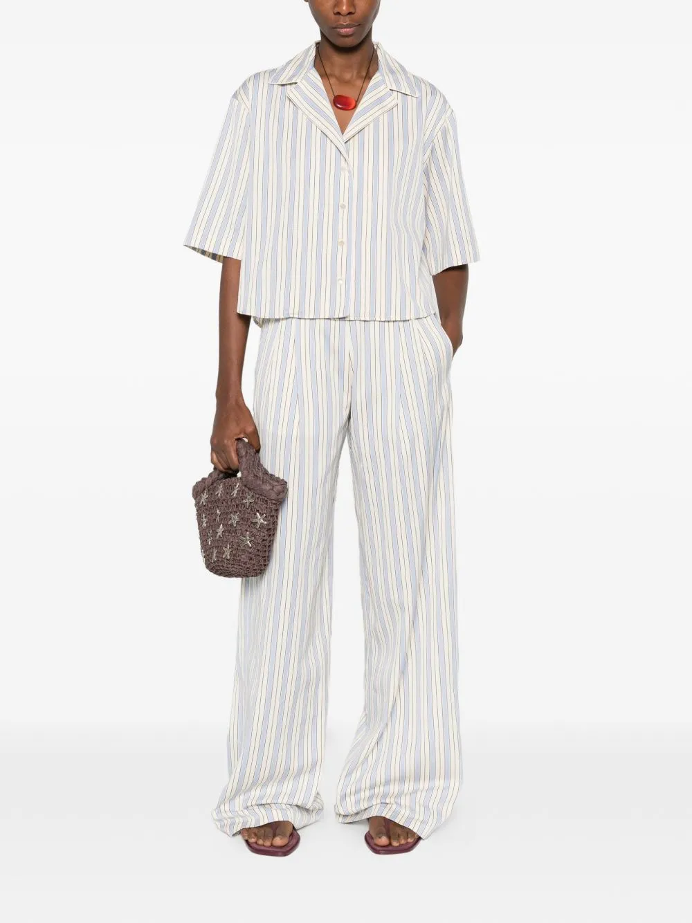 Striped Trousers sold by Wanan Luxury product image thumbnail 3