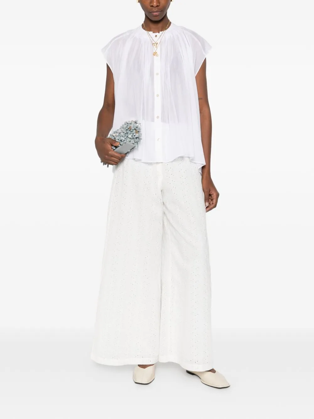 Voile Cotton And Silk Shirt sold by Wanan Luxury product image thumbnail 3