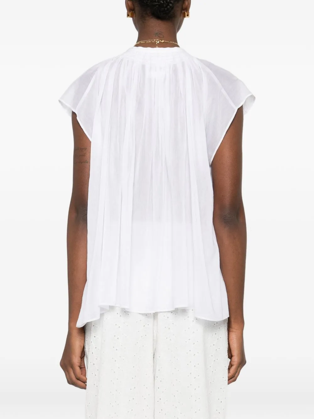 Voile Cotton And Silk Shirt sold by Wanan Luxury product image thumbnail 4