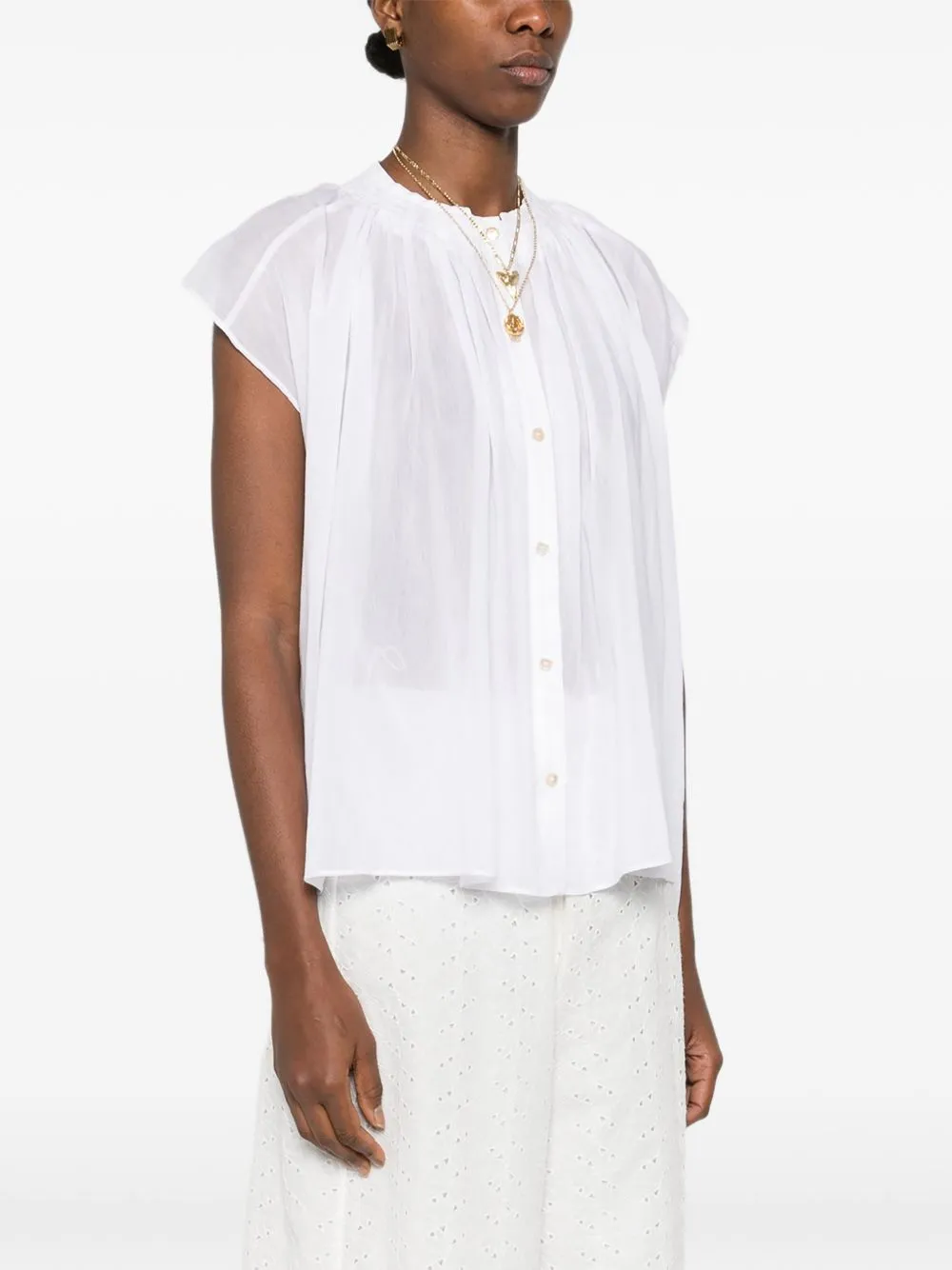 Voile Cotton And Silk Shirt sold by Wanan Luxury product image thumbnail 5