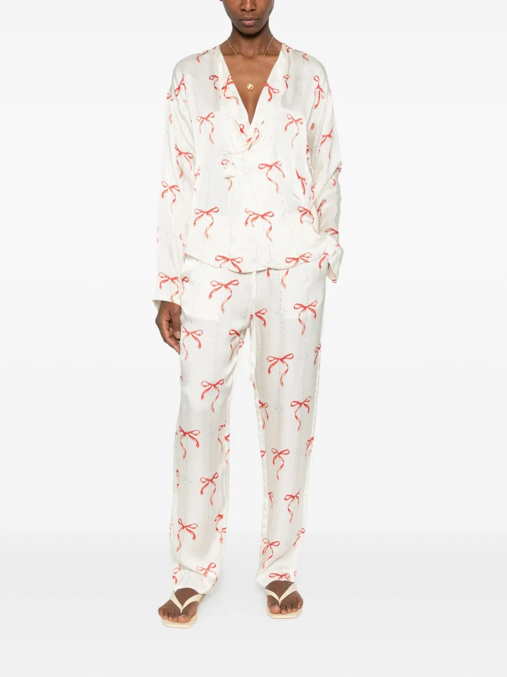 Printed Drawstring Trousers sold by Wanan Luxury product image thumbnail 3