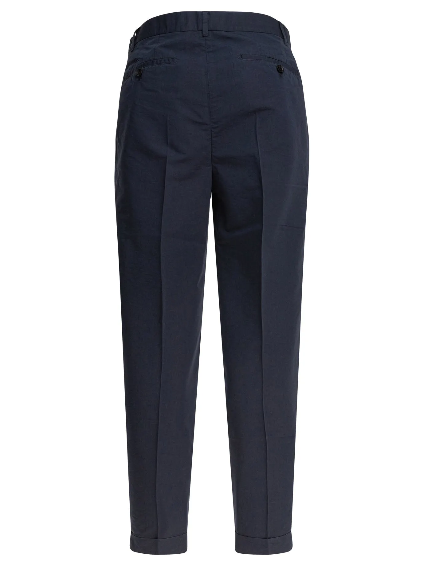 Poplin With Double Darts Trousers Blue sold by Wanan Luxury product image thumbnail 2