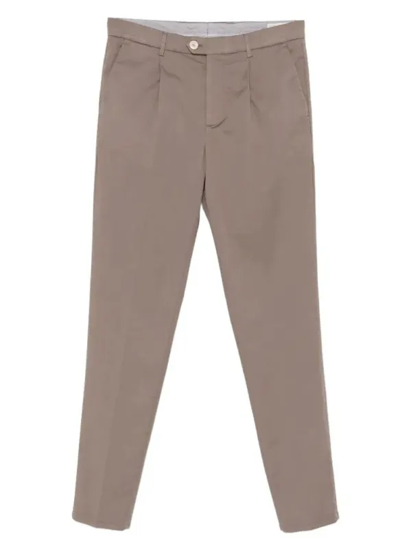 Pleated Cotton Trousers sold by Wanan Luxury