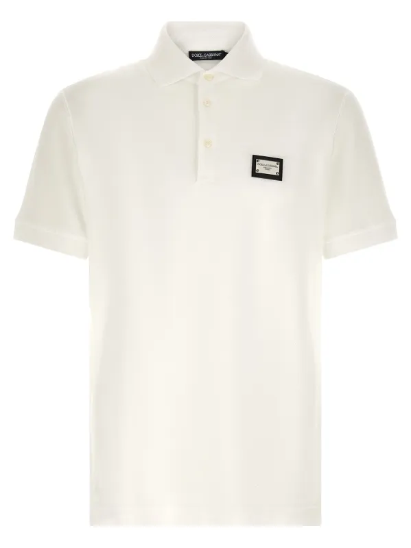 Logo Plate Shirt Polo White sold by Wanan Luxury