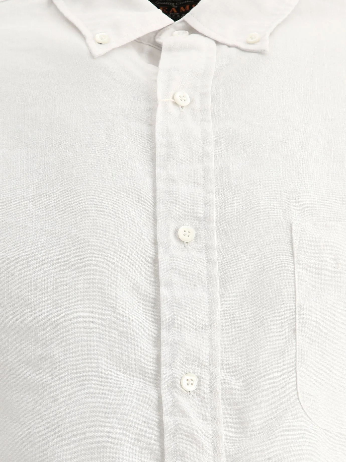 Linen Shirt With Chest Pocket Shirts White sold by Wanan Luxury product image thumbnail 3