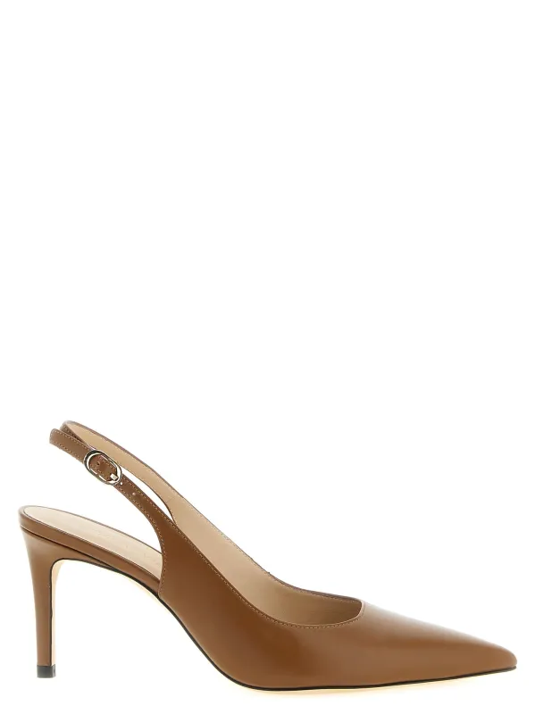 Stuart Power Pumps Brown made by Stuart Weitzman