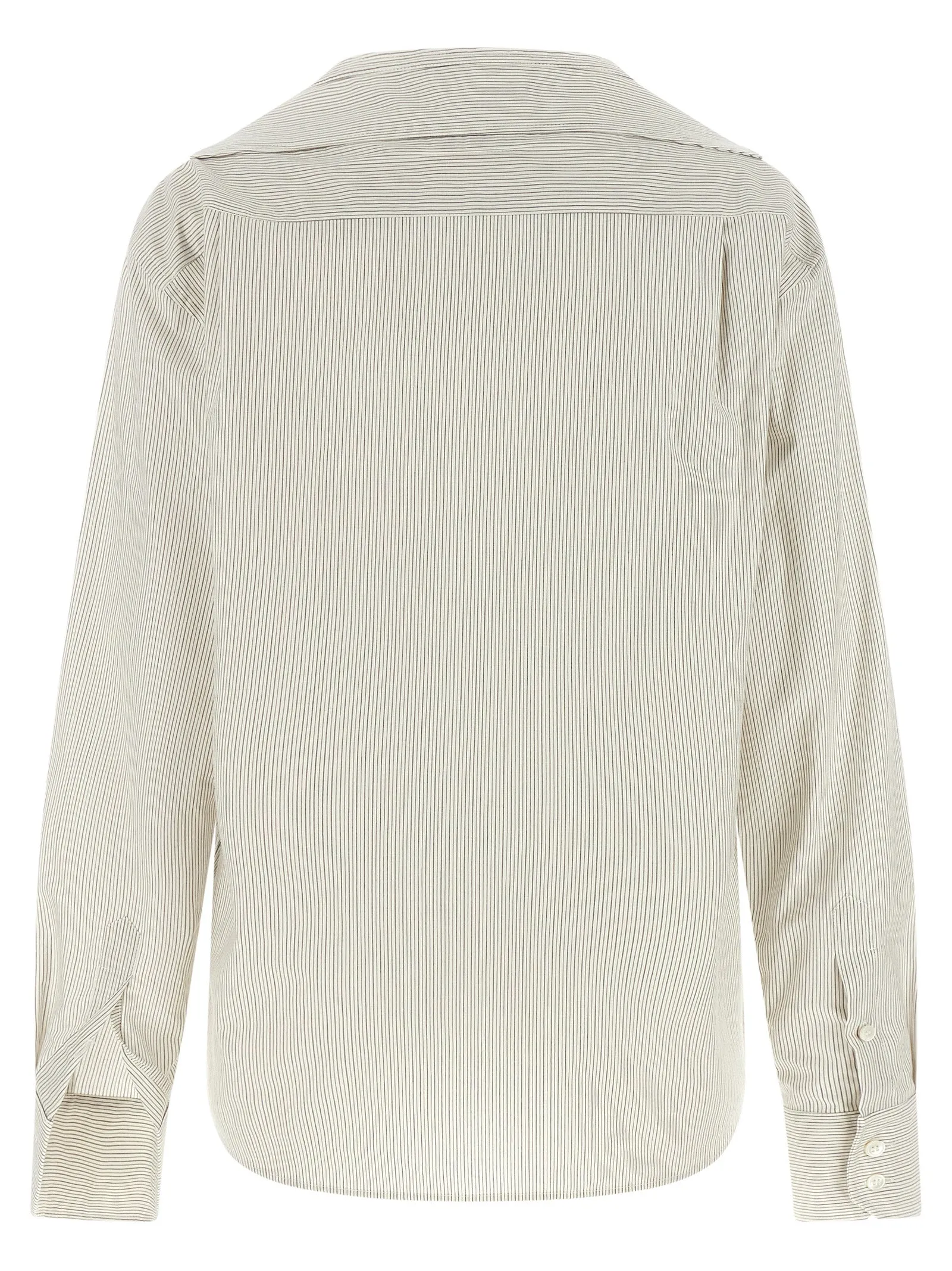 Trompe L'Oeil Collar Shirt Shirt And Blouse Gray sold by Wanan Luxury product image thumbnail 2