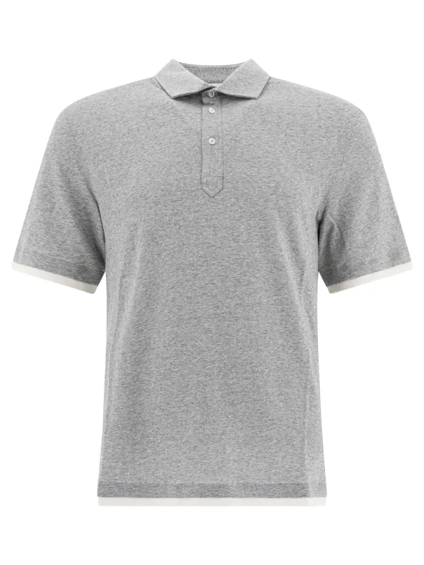 Linen And Cotton Polo Shirt Polo Shirts Grey sold by Wanan Luxury