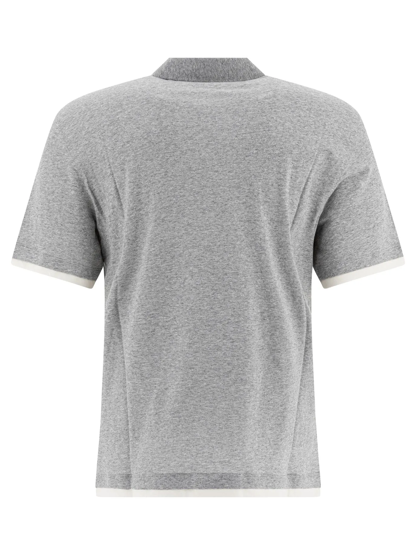 Linen And Cotton Polo Shirt Polo Shirts Grey sold by Wanan Luxury product image thumbnail 2