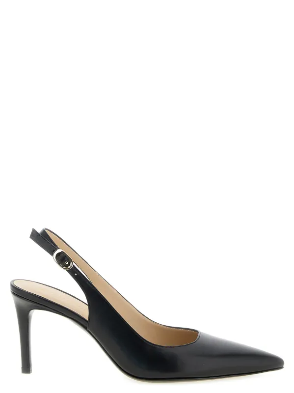 Stuart Power Pumps Black made by Stuart Weitzman