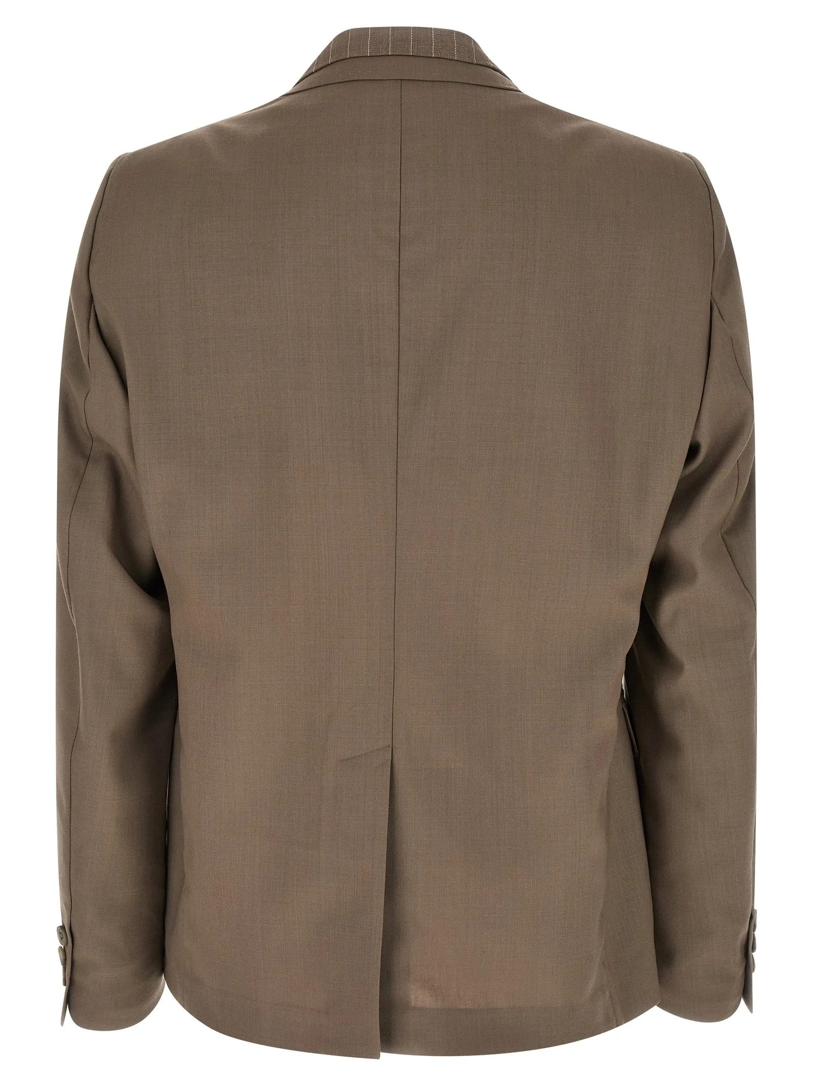 Double Layer Lapel Jacket Blazer Beige sold by Wanan Luxury product image thumbnail 2