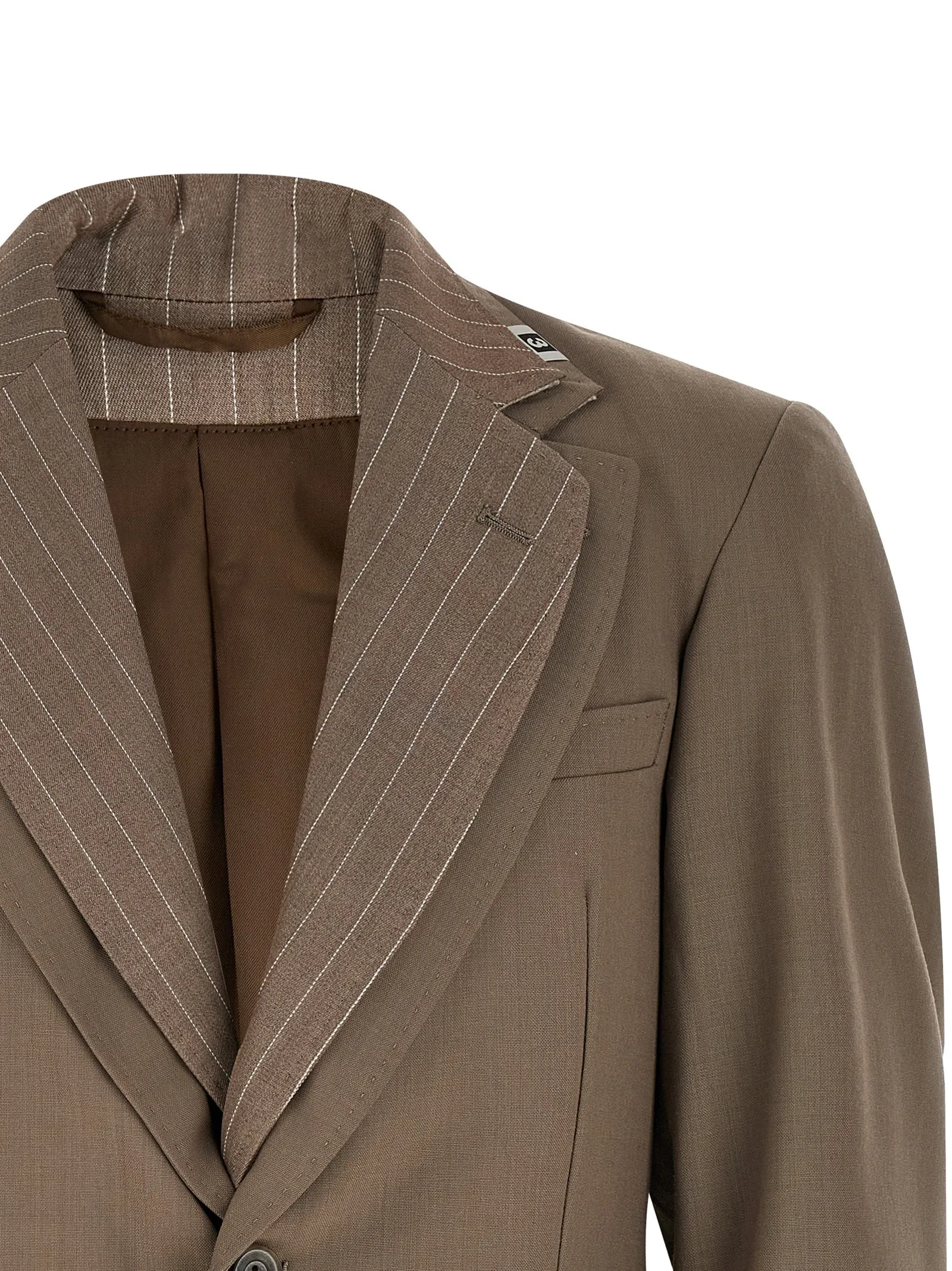 Double Layer Lapel Jacket Blazer Beige sold by Wanan Luxury product image thumbnail 3