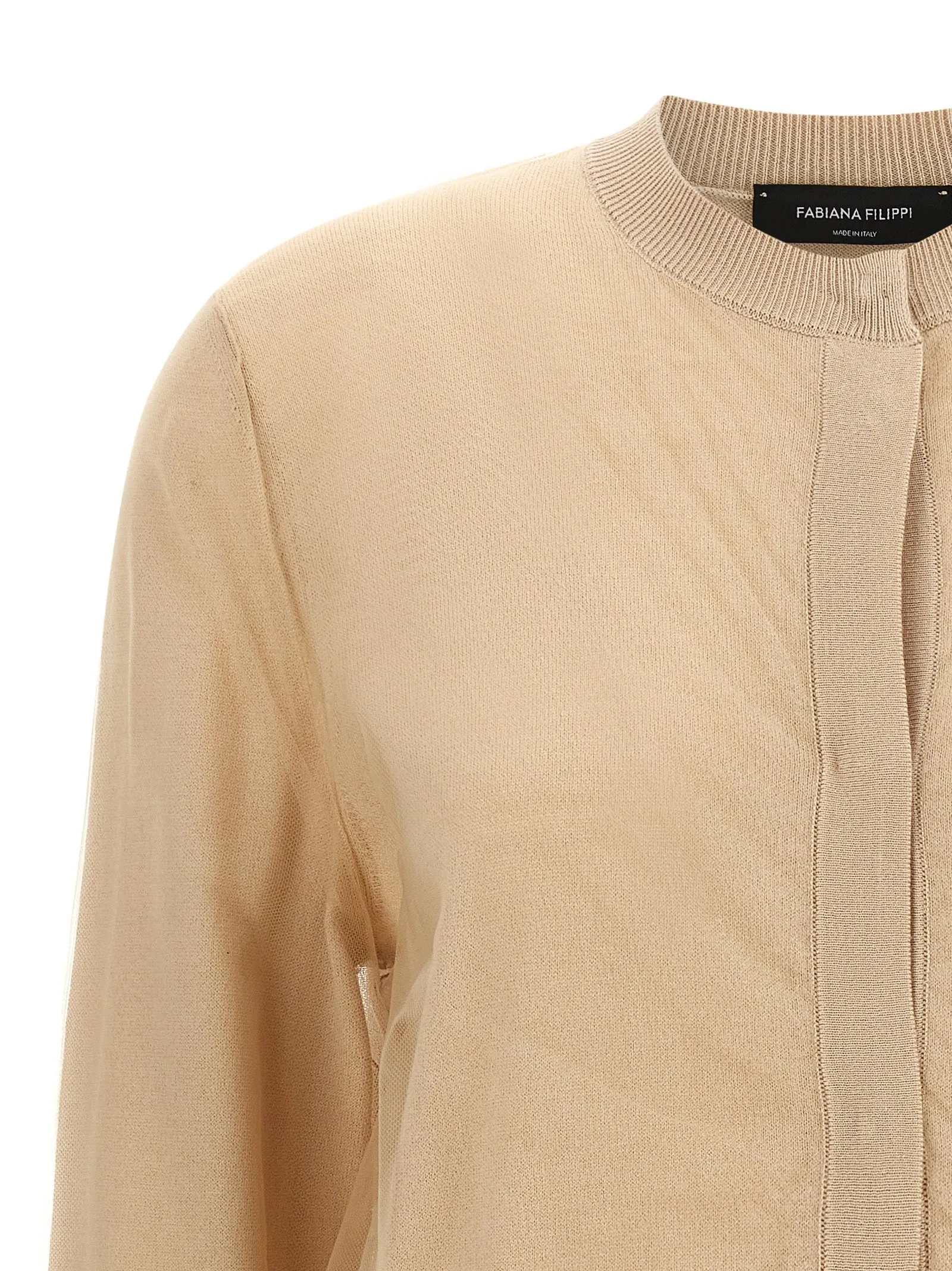 Tulle Cardigan Sweaters And Cardigans Brown sold by Wanan Luxury product image thumbnail 3