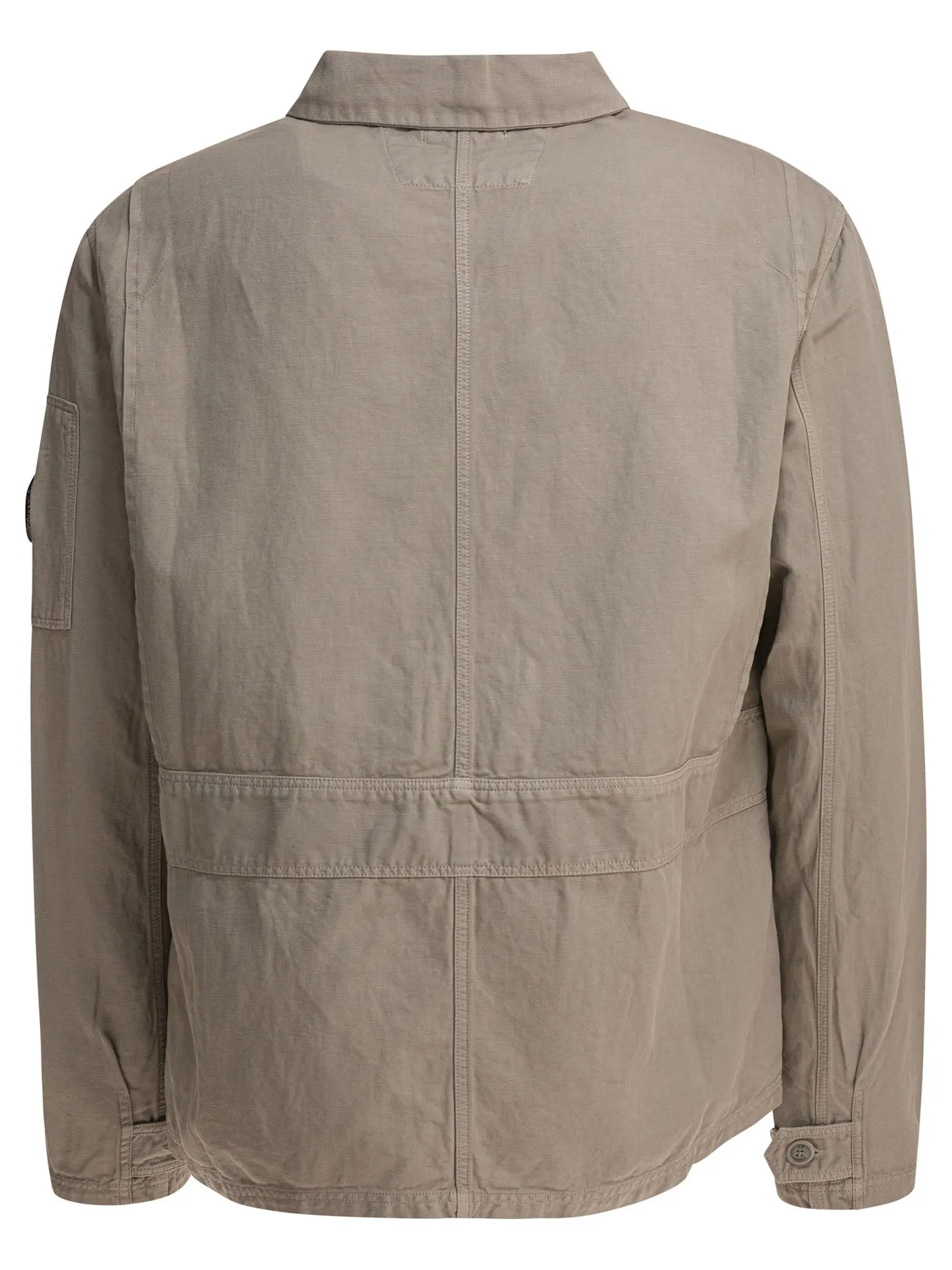 Cotton And Linen Overshirt Jackets And Coats Grey sold by Wanan Luxury product image thumbnail 2