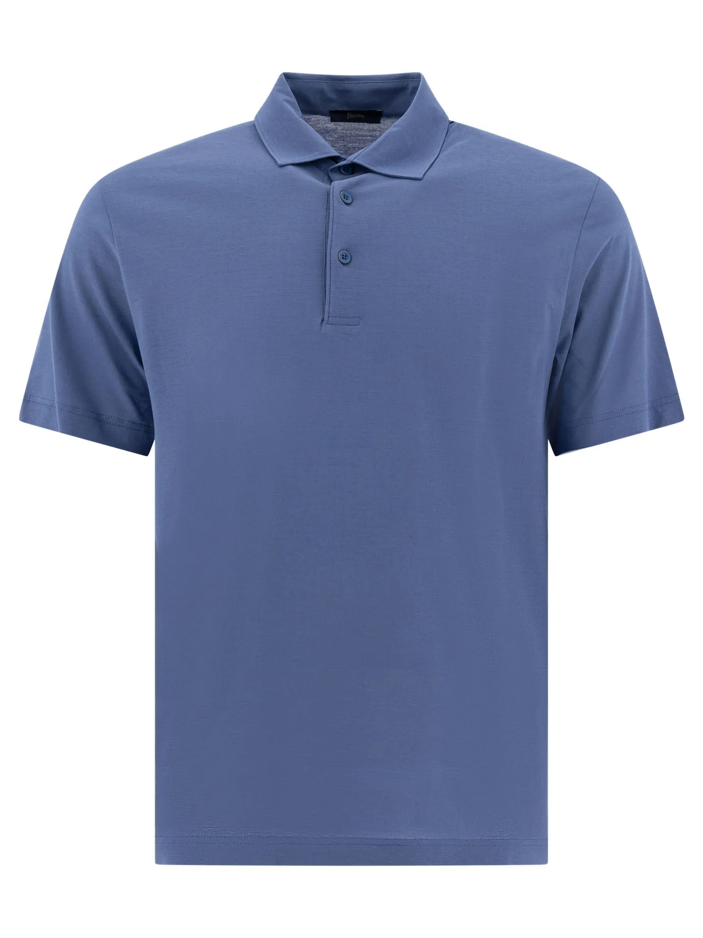 Cotton Short-Sleeved Polo Shirt Polo Shirts Light Blue sold by Wanan Luxury