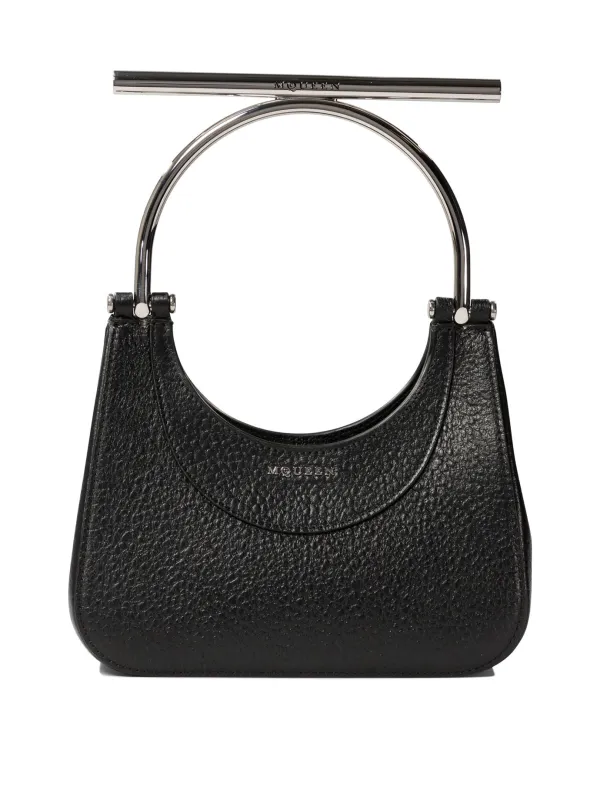 Mini Cross-Bar Handbags Black made by Alexander McQueen