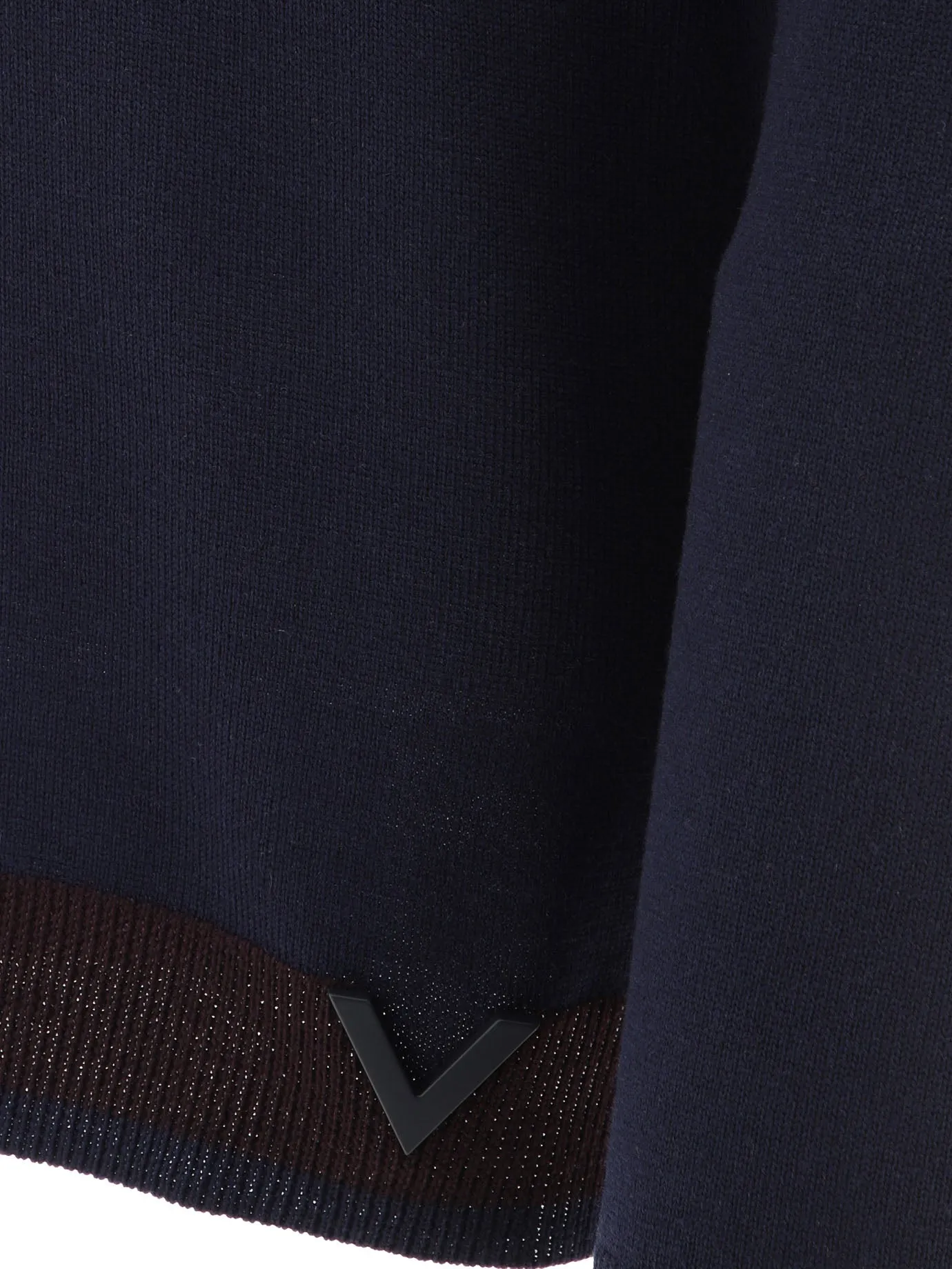 Sweater With Rubberised V Detail Knitwear Blue sold by Wanan Luxury product image thumbnail 4