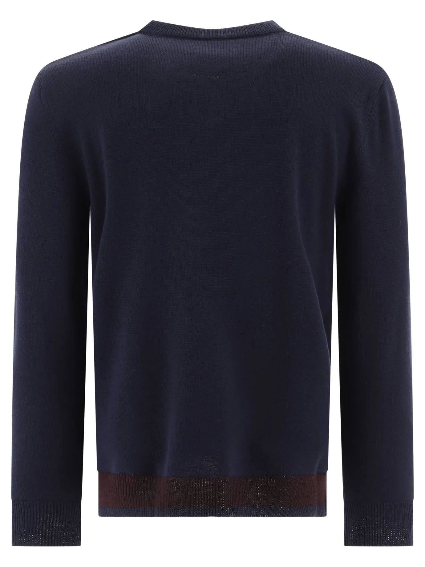 Sweater With Rubberised V Detail Knitwear Blue sold by Wanan Luxury product image thumbnail 2