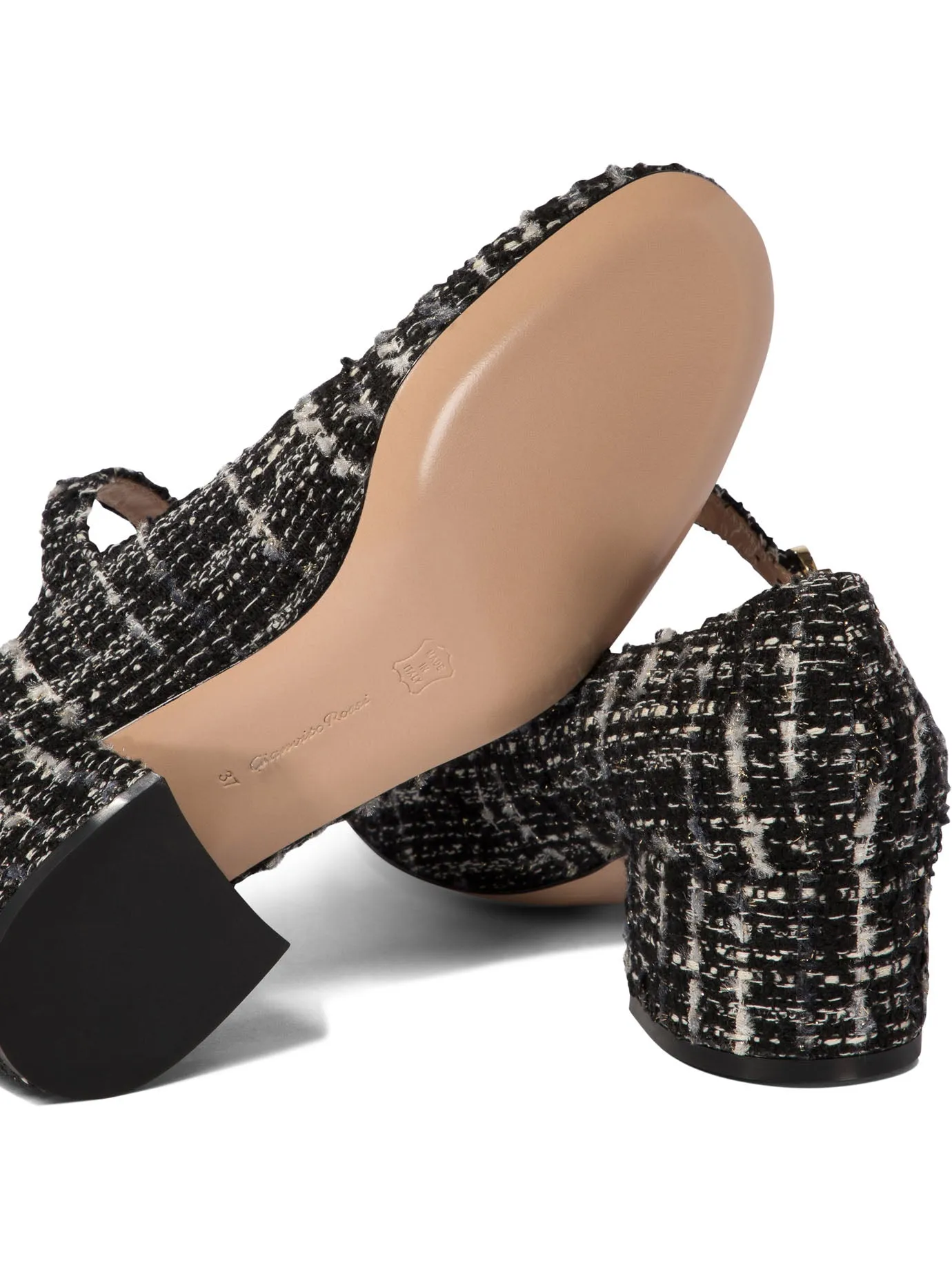 Mary Ribbon Heeled Shoes Black sold by Wanan Luxury product image thumbnail 5