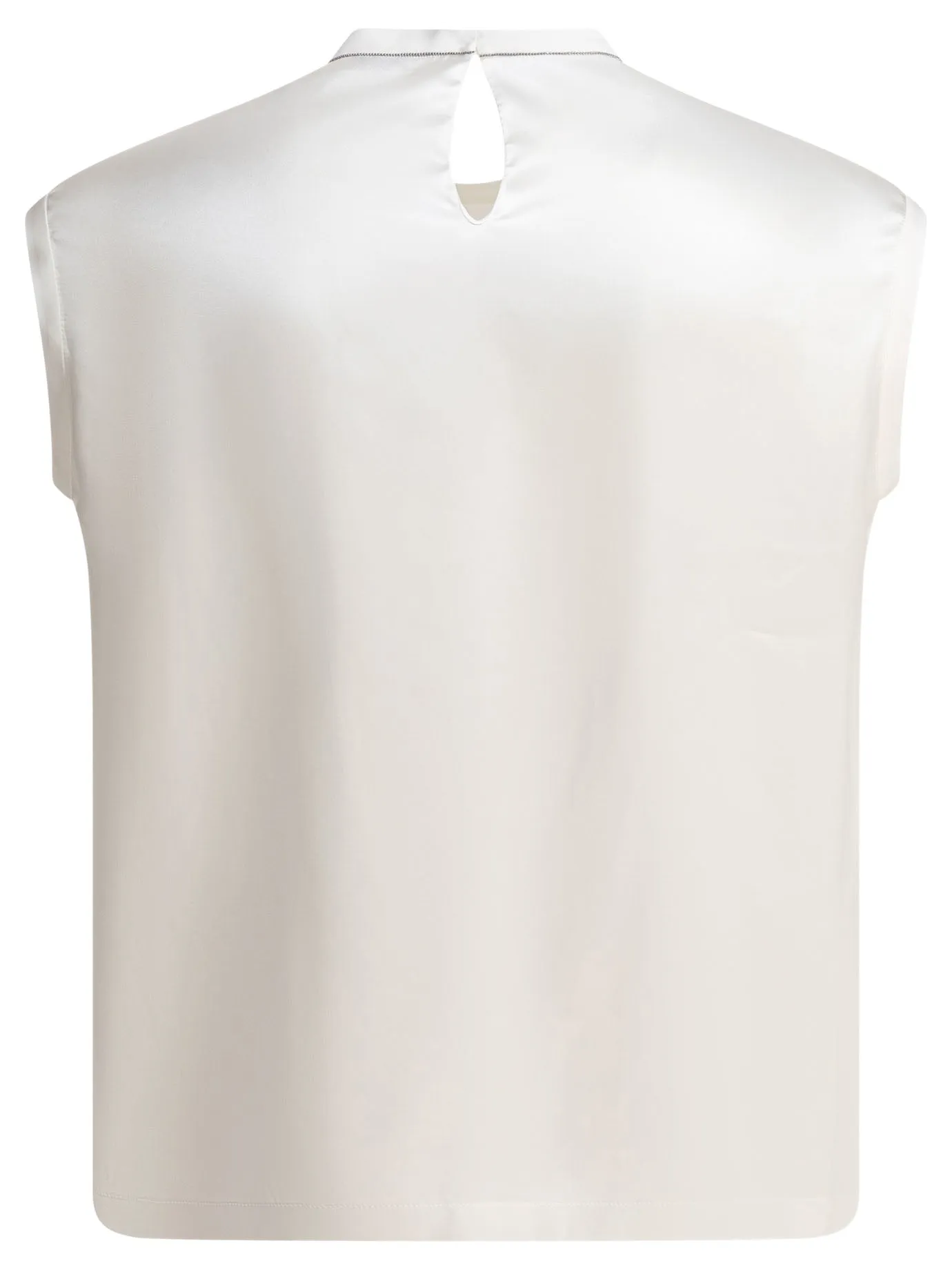 Satin Blouse Shirts White sold by Wanan Luxury product image thumbnail 2
