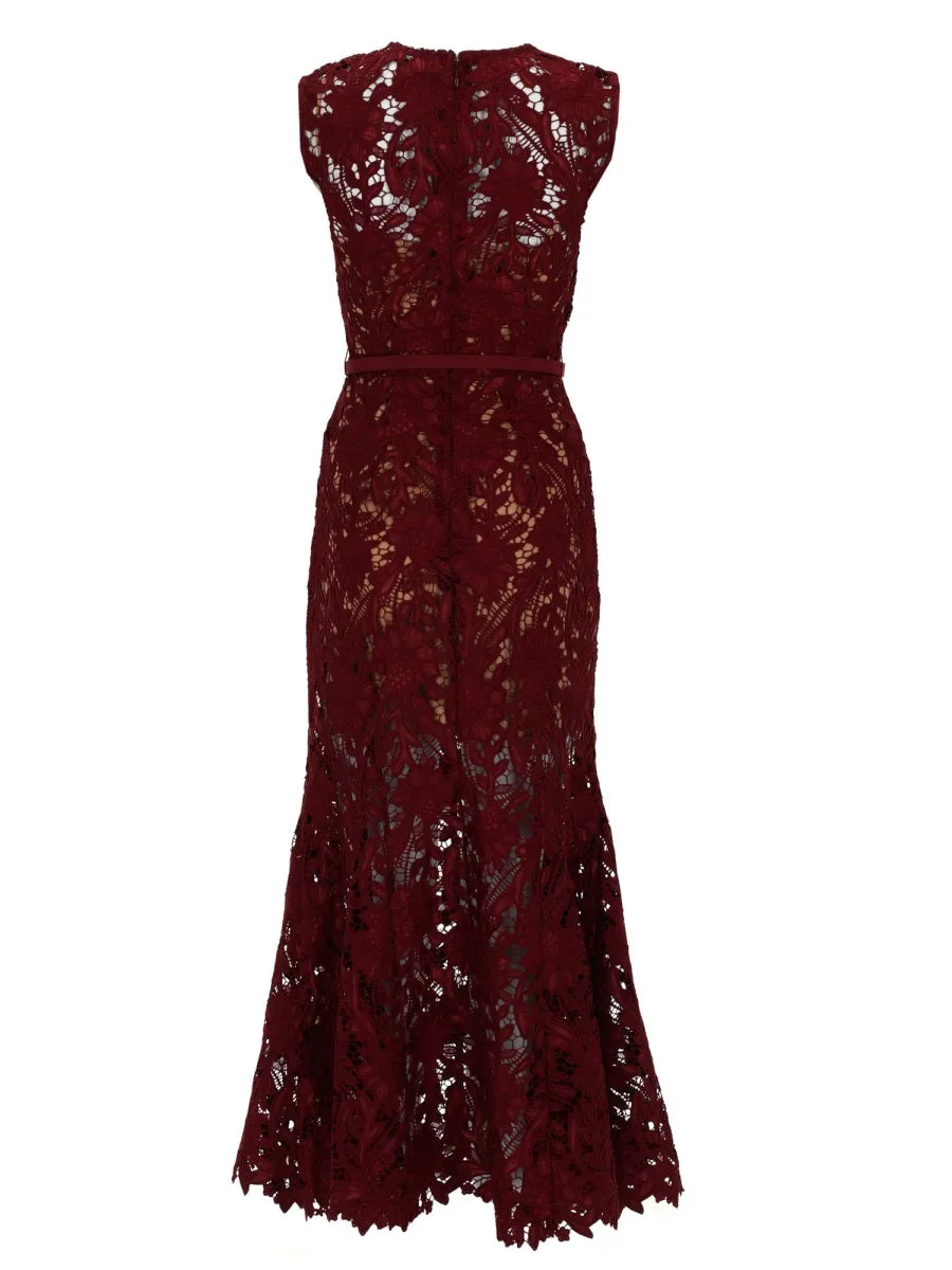 Floral Lace Midi Dress sold by Wanan Luxury product image thumbnail 2