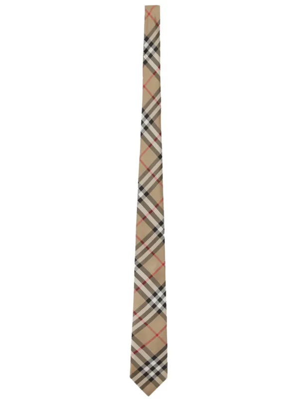 Silk "Check" Tie made by Burberry