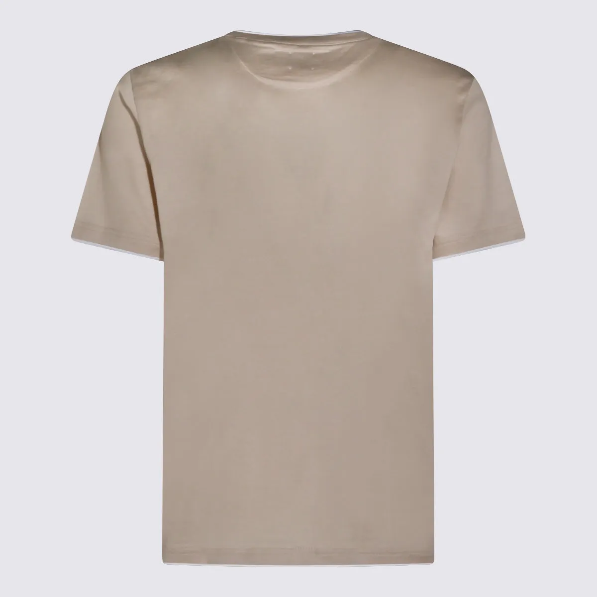 T-Shirts And Polos Tortora-Bianco sold by Wanan Luxury product image thumbnail 2