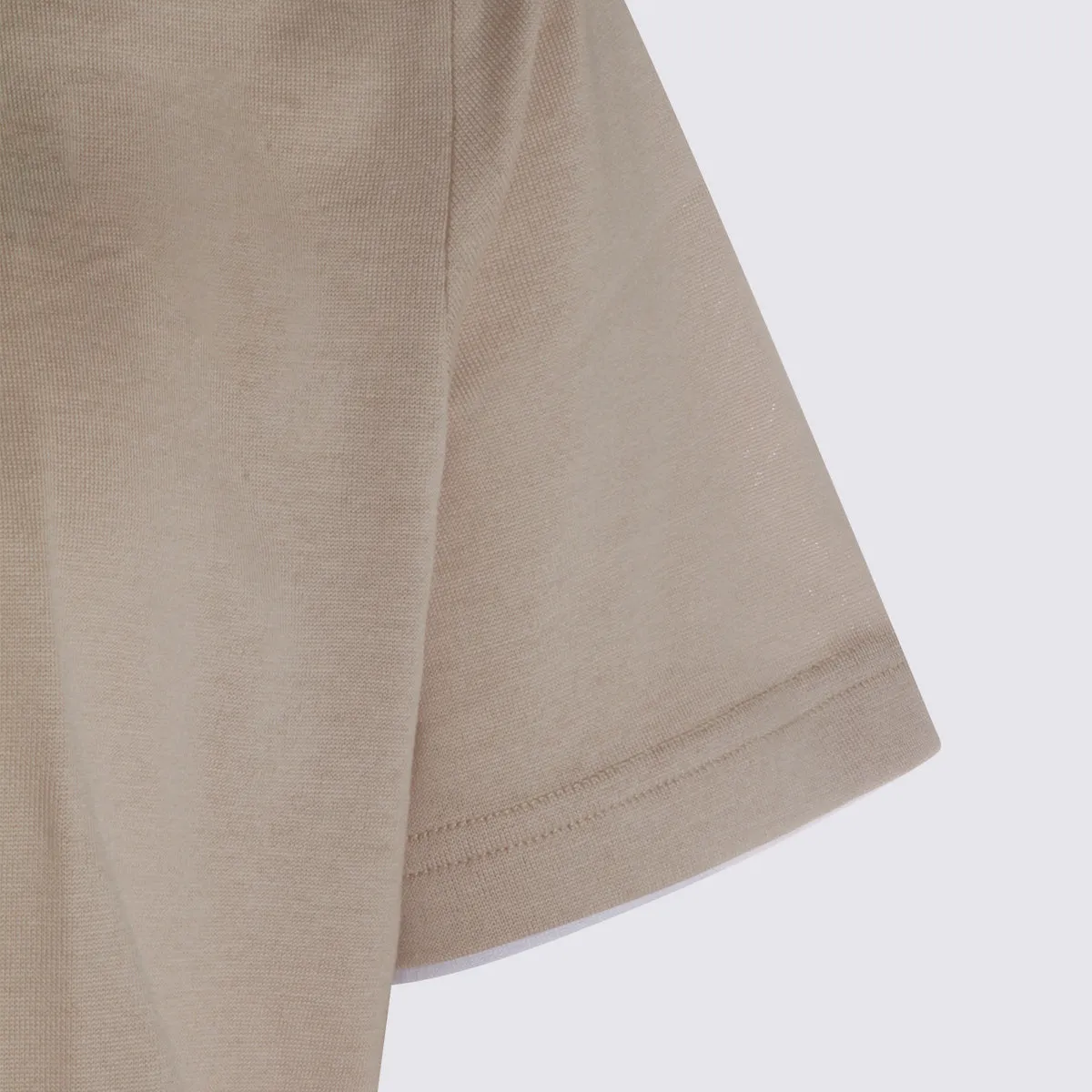 T-Shirts And Polos Tortora-Bianco sold by Wanan Luxury product image thumbnail 3