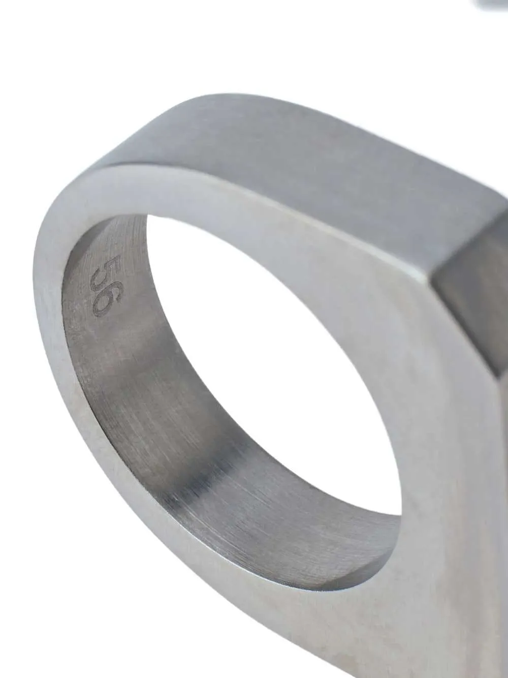 Brushed Rectangular Ring sold by Wanan Luxury product image thumbnail 3