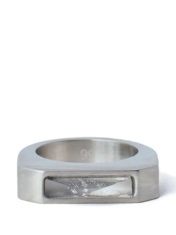 Brushed Rectangular Ring sold by Wanan Luxury