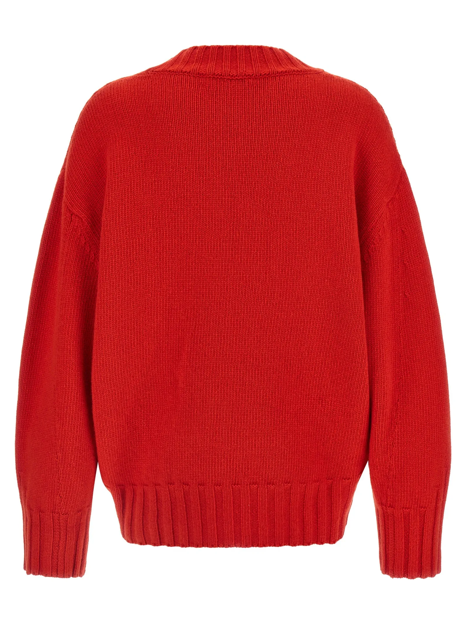 Asymmetrical Hem Sweater Sweaters And Cardigans Red sold by Wanan Luxury product image thumbnail 2