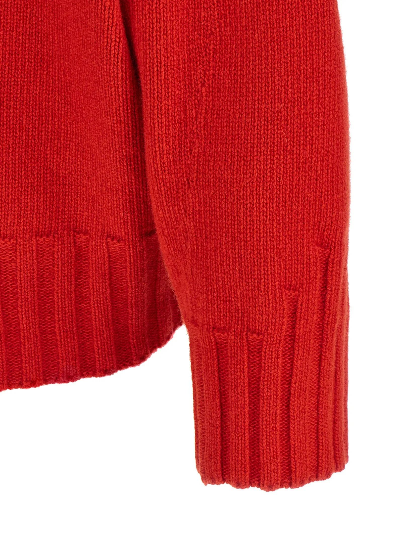Asymmetrical Hem Sweater Sweaters And Cardigans Red sold by Wanan Luxury product image thumbnail 4