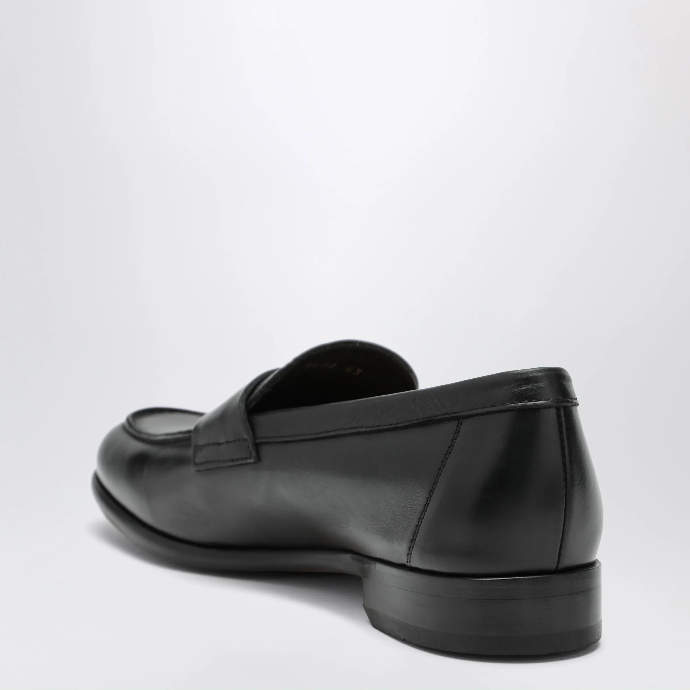 Black Penny Loafer In Leather sold by Wanan Luxury product image thumbnail 2