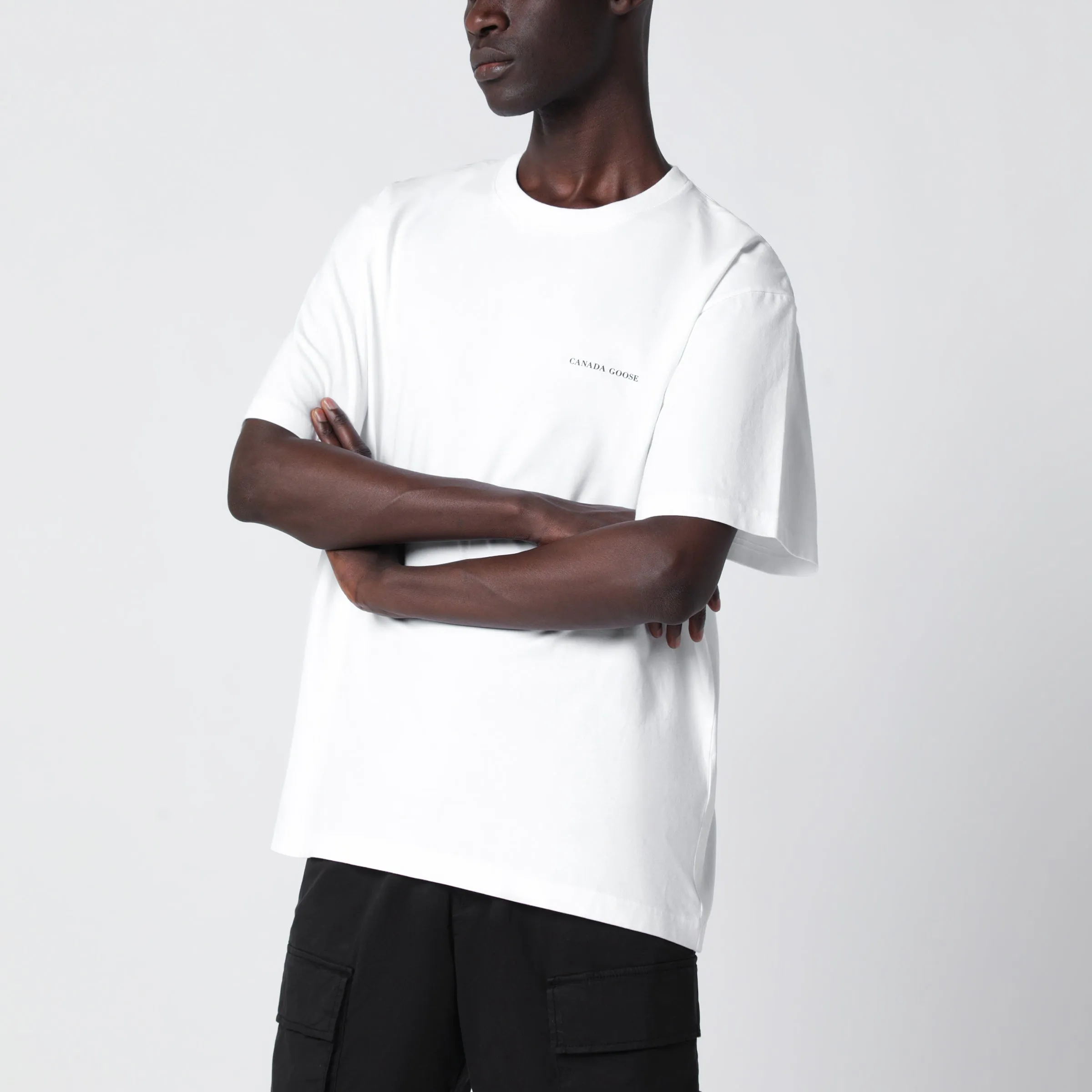 White T-Shirt With Logo Print sold by Wanan Luxury