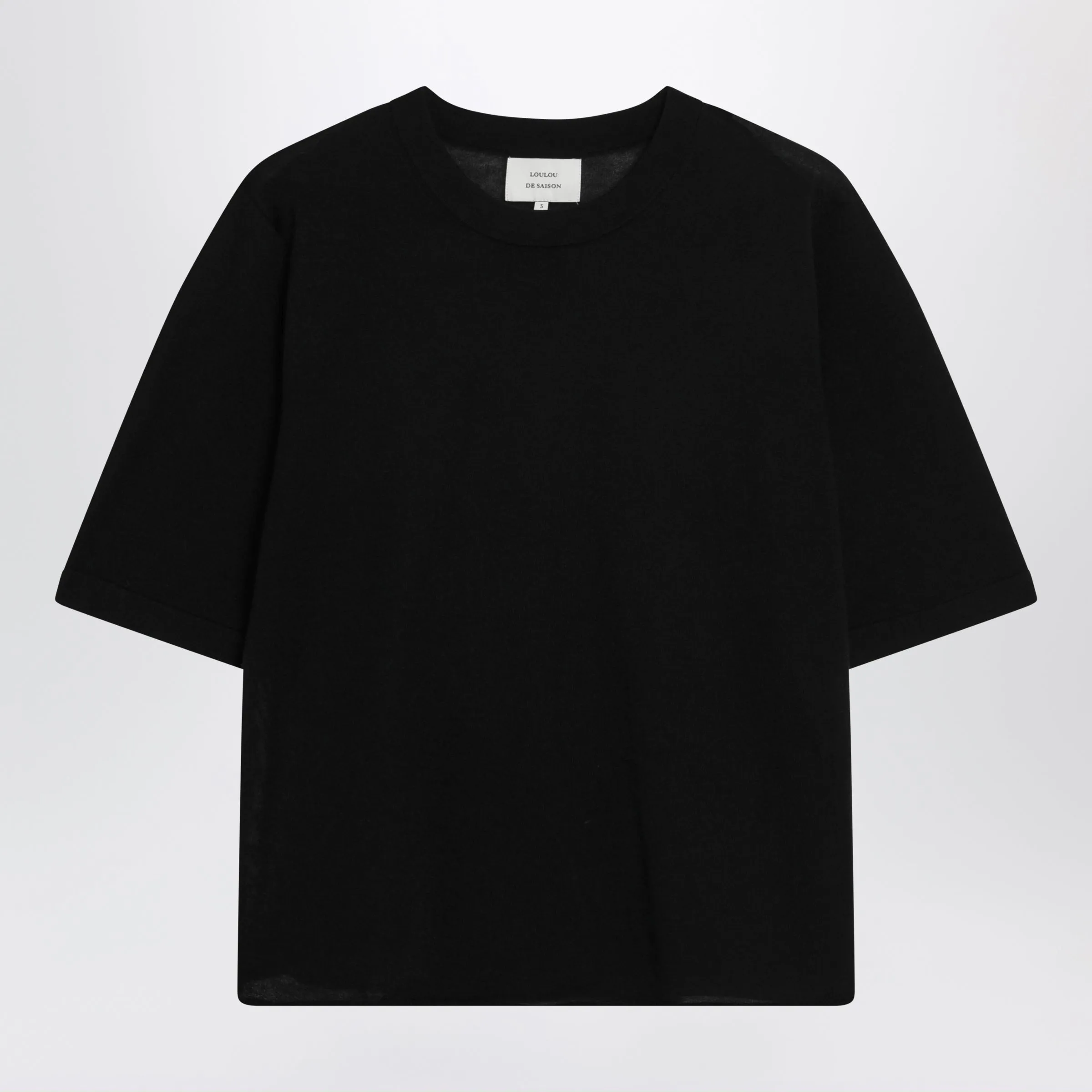 Black Nala Fluid Cashmere Top sold by Wanan Luxury