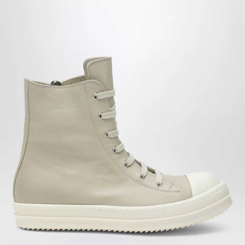 High Sand/White Leather Trainer made by Rick Owens
