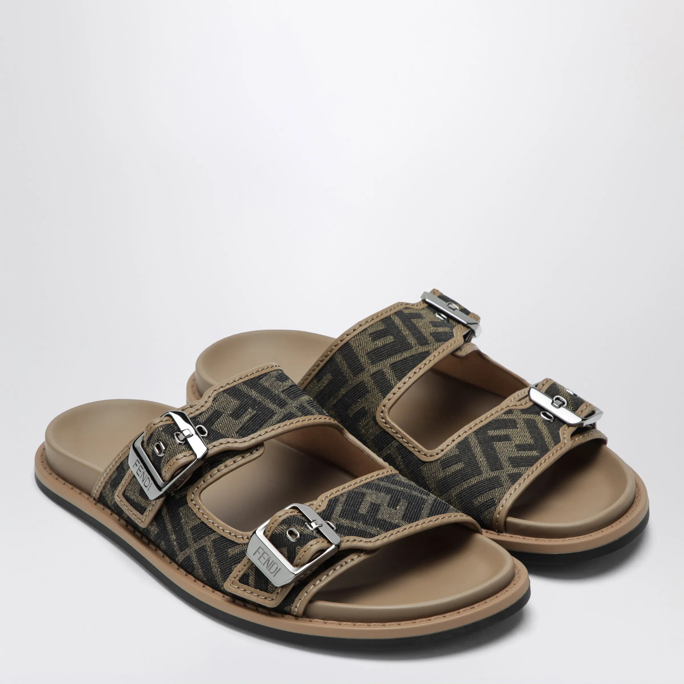Fendi Feel Sandal In Ff Jacquard Fabric sold by Wanan Luxury product image thumbnail 2