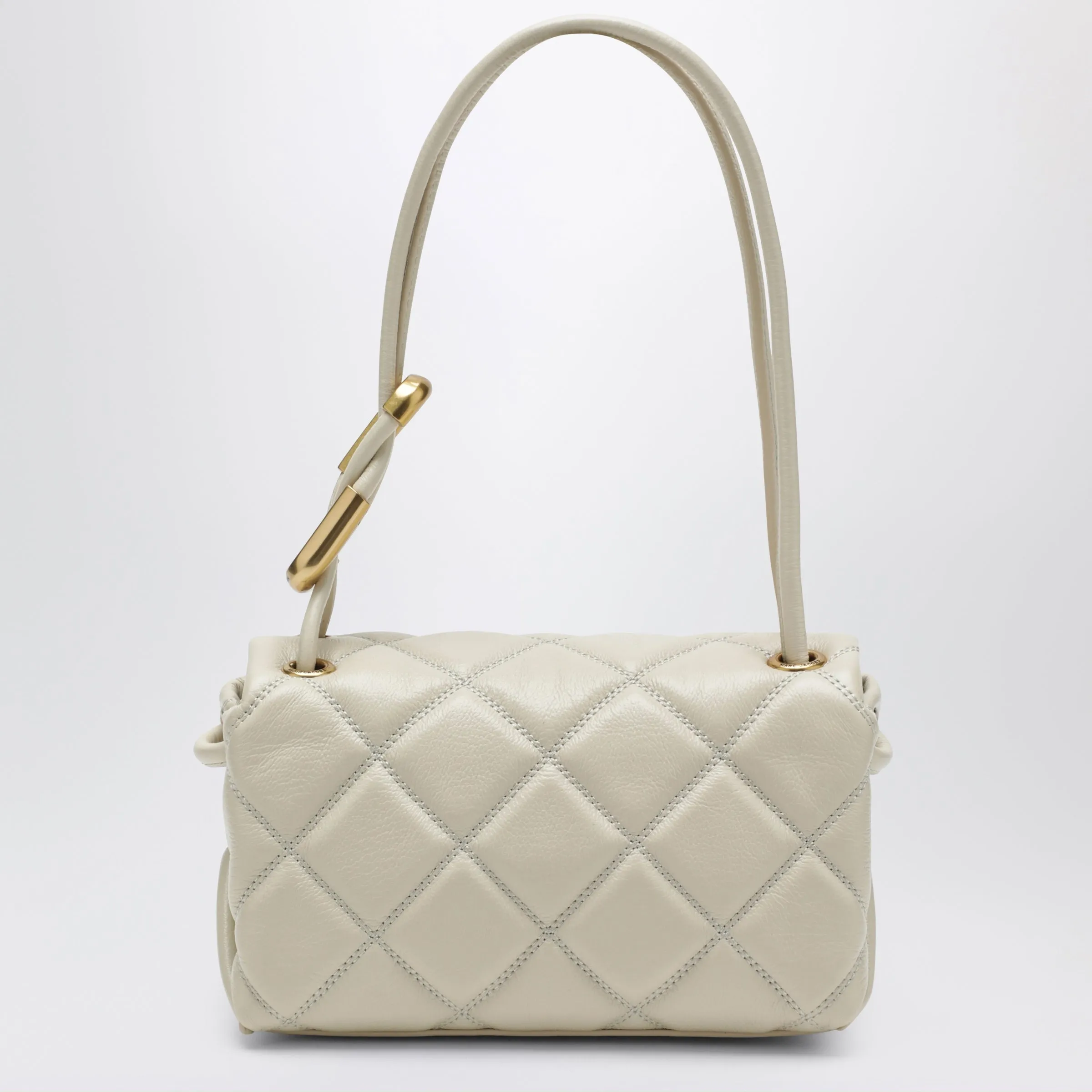 White Quilted Mini Dual Bag sold by Wanan Luxury product image thumbnail 2