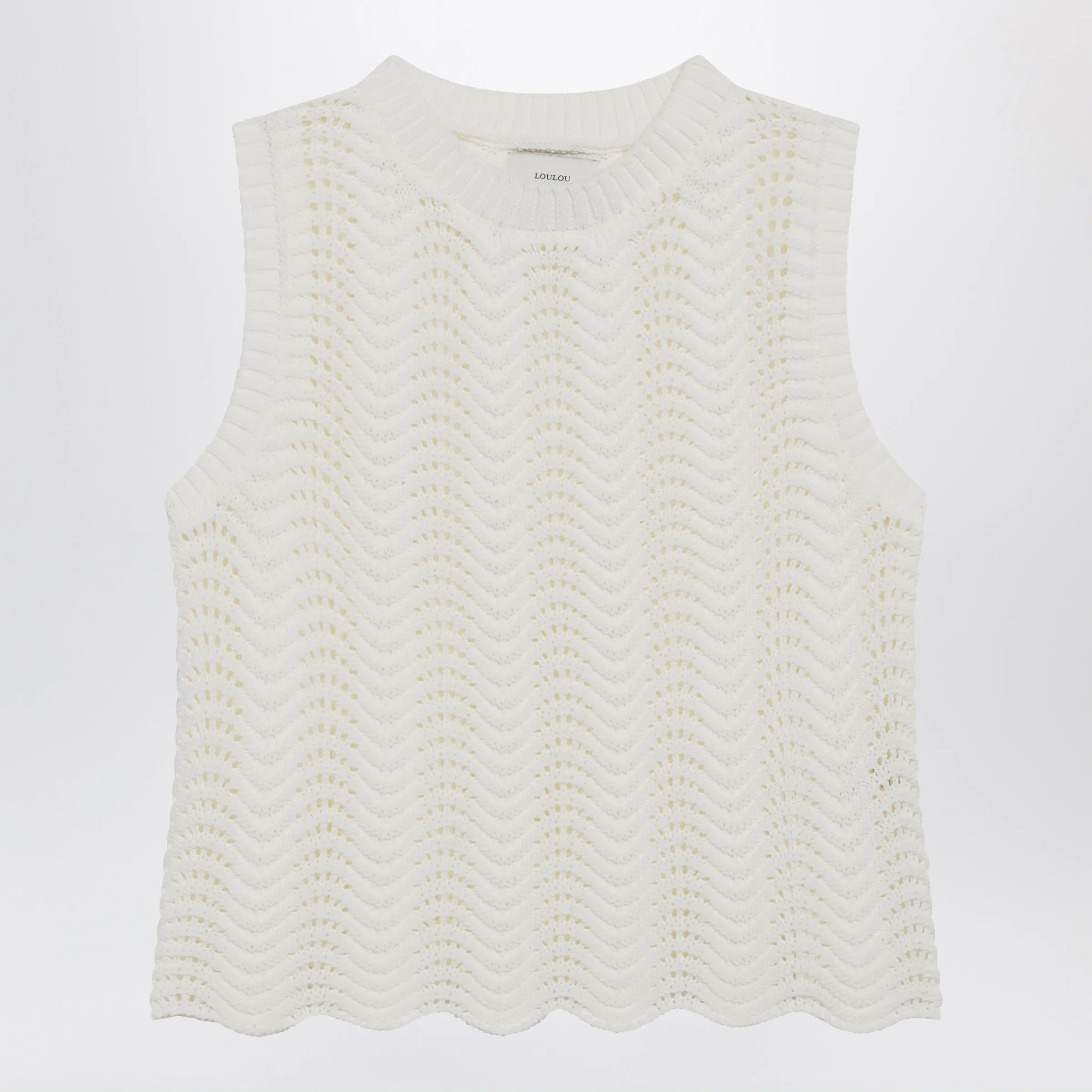 Ivory Vittoria Crochet Top sold by Wanan Luxury